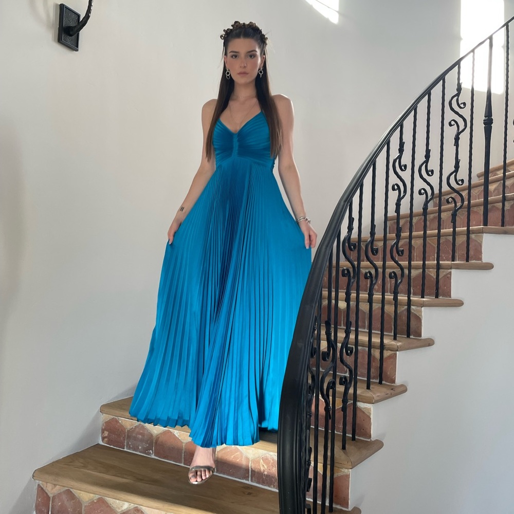 Blue formal gown